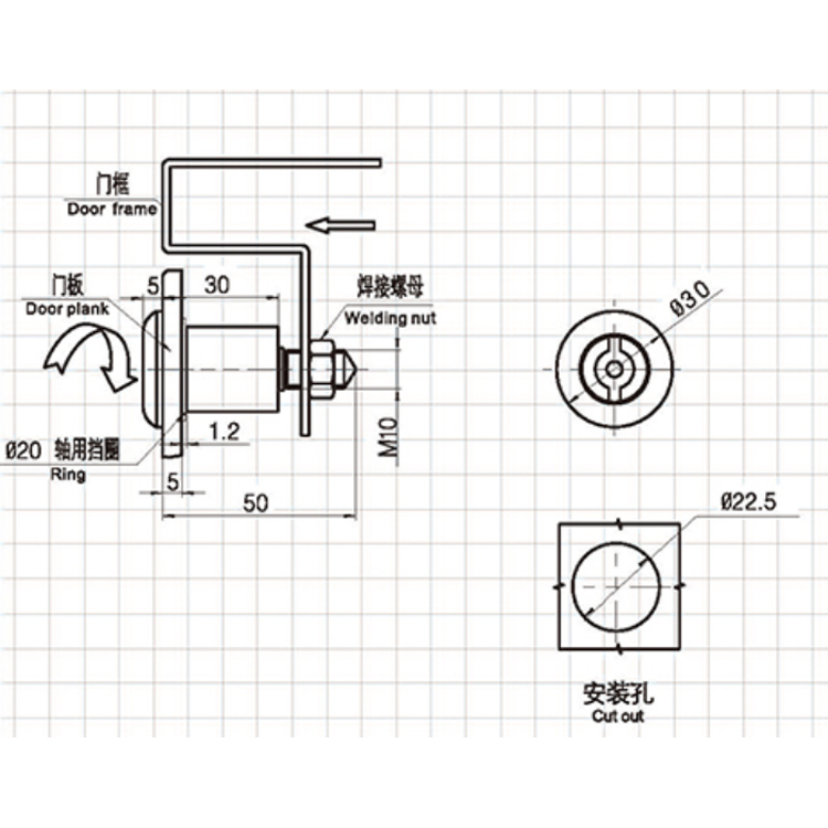 Tip alata Kazetni vijak Tension Lock-A6054